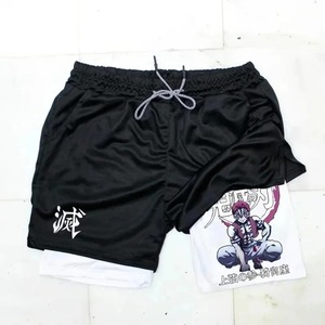 Shorts de haute qualité 2 en 1 Anime Performance vente en gros | Shorts de basket-ball hommes femmes Gym avec compression intérieure fournisseur OEM - Product Image 2