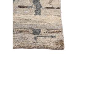 Alfombra Afgana de Lana Azul Anudada a Mano con Diseño Rectangular de Patchwork para Sala de Estar o Auto - AIWL-1035 - Product Image 4