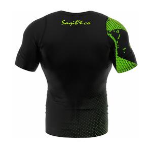 Grapplers Short <b>Sleeve</b> Rash Guard, Best Kickboxing Shirts & Sports Shirts Rash Guard For Training - Product Image 4