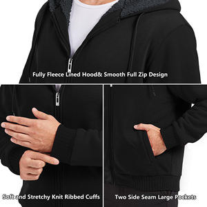 Sudadera con capucha de gran tamaño informal de algodón 100% para hombre, logotipo elegante para estampado abullonado en relieve, tela tejida de otoño personalizable para todos los días - Product Image 3