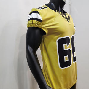 Maillot d'entraînement de football américain Chemise de sport Équipe personnalisée Tops brodés Maillot de football américain à vendre - Product Image 2