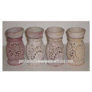 Brûleur et diffuseur d'huile aromatique personnalisé en pierre à savon, article de parfum d'huile aromatique poli fait à la main - Product Image 1