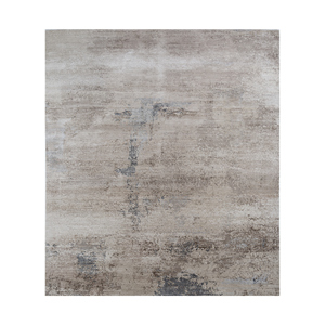 Alfombra Kavi Ivory de Lana y Seda de Bambú Anudada a Mano, Colección Afterglow, Abstracta, 10 mm, Rectangular, Hecha a Mano, para el Hogar, Pasillo, Eskm-03 - Product Image 1