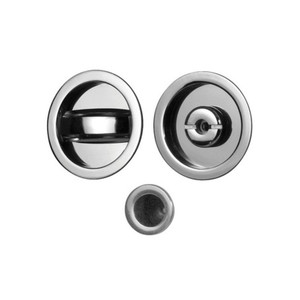 Kit Maniglie per Porte Scorrevoli su Nottolino Cromo Satinato - Product Image 1