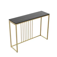 Console de luxe faite à la main, moderne et durable, pour entrée de villa, maison ou hôtel, avec plateau en marbre, qualité supérieure, vente en gros