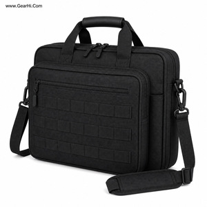 Maletín para Portátil Reforzado, Organizador de Accesorios Acolchado, Bolsillo Resistente, Cierre de Cremallera, para Oficina, Campo, Documentos, Bolsa de Mensajero - Product Image 3