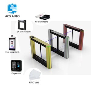 ACS Penghalang gerbang putar Kompatibilitas tinggi otomatis dengan pengenalan wajah, RFID, sistem QR di pusat olahraga - Product Image 1