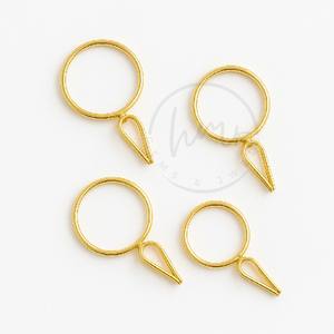 Anillo blanco de Plata de Ley 925 chapado en oro de 18kt con base ajustable para cabujón de piedras preciosas y joyería personalizada - Product Image 4