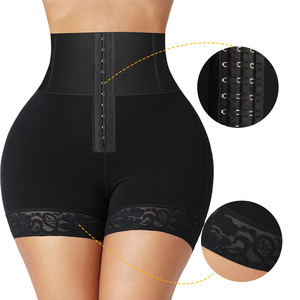 Plus-size High-waisted Shapewear <strong>Pants</strong> <strong>with</strong> Crotch Zipper Three-row Hooks for Tummy Control Bbl Shapewear <strong>with</strong> Hip and <strong>Bum</strong> <strong>Pad</strong> - Product Image 6