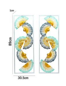 Ak – Kart en métal en laiton, fente spéciale, deux panneaux verticaux, Art mural - Product Image 6