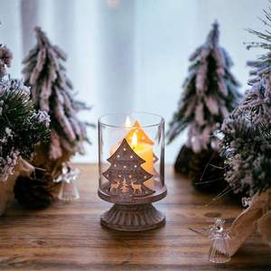 Bougeoir personnalisé Bougeoir en métal fini or Événement Fête Mariage et décoration de Noël Bougeoir - Product Image 5