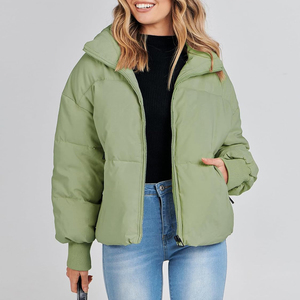 Chaquetas de Plumón Casuales de Moda para Mujer, Chaqueta de Talla Grande para Mujer y Abrigo de Invierno Acolchado Brillante para Mujer - Product Image 2