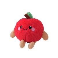 2025 Hot Sale Groothandel Op Maat Gemaakt Creatief Simulatie Schattig Fruit Pluche Speelgoed Appel Banaan Poppen Hangertjes Sleutelhanger Cadeau