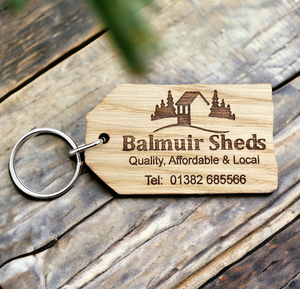 Llavero de Madera de Nogal con Logotipo Grabado con Láser, Colgante de Madera de Haya, Llavero de Cuero PU de la India - Product Image 5