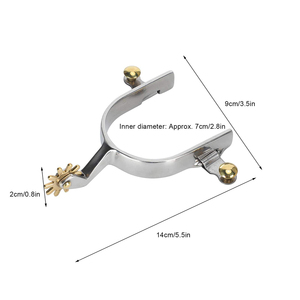 Éperons entièrement personnalisés Style parfait Vente chaude Taux raisonnable Conceptions uniques Éperons de Offre Spéciale confortables avec un poids léger - Product Image 3