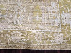 100% Silk wool Rug Factory Price High Quality Rug Handmade Hand knitted Persian Cream Gold 9x12 Living Area Floor Rugs Sets - Product Image 5