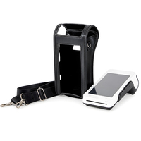 Étui en cuir OEM pour terminal de paiement portable PAX A910S, étui de protection pour terminal de paiement, étui de protection pour terminal de paiement avec bandoulière, pochette de paiement mains libres