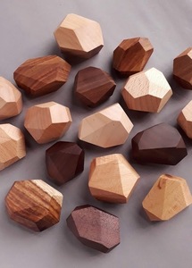 Jouet de haute qualité Tumi Ishi pierre ensemble Grain de bois bloc de construction jouets bois arc-en-ciel équilibrage pierres du Vietnam - Product Image 6