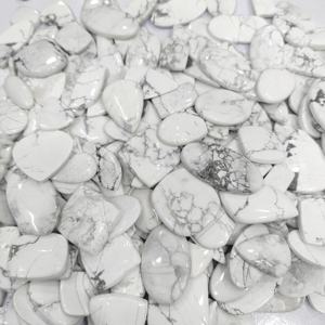 Wholesale Natural White Howlite Loose Cabochon Crystal Quartz Glass <b>Opal</b> Beads VVS Clarity Various Sizes for Jewelry Accessories - Product Image 1