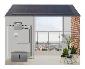 Sistema de energia solar MESS1600H com microinversor e unidade de bateria inteligente de 1536Wh Sistema de varanda solar portátil