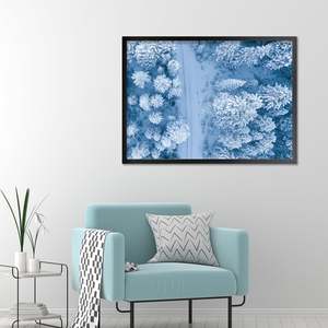 Marco Clásico de Madera Sólida para Póster, 61 x 91.5 cm, Negro, Perfil de 20 mm de Ancho, A3, Abatible para Exhibición de Imágenes A4 en el Hogar - Product Image 1