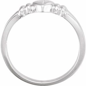 Anillo de Castidad Cristiano con Corazón y Cruz, Regalo Religioso - Product Image 2