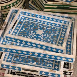 Bandeja de bambú impresa personalizada para desayuno, aperitivos, venta al por mayor - Product Image 4