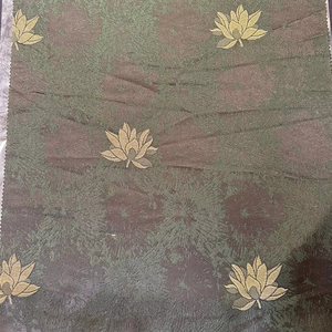 Tela de satén Jacquard de poliéster ultra suave 100%, peso medio, secado rápido, transpirable, hilo especial metálico, verde militar, ropa PK 1323 - Product Image 1