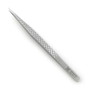 Kounain Pince à cils en acier inoxydable de 14cm de qualité professionnelle Isolation fine 45 degrés Sharp Satin Nano Fiber Pointed for - Product Image 3