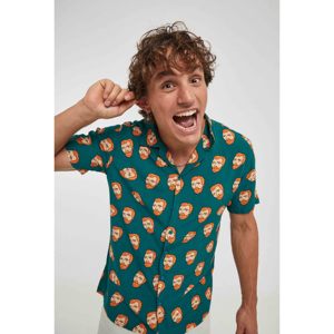 Camicia hawaiana verde da uomo con stampe Van Gogh - Product Image 3
