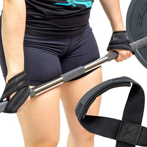 Sangles de musculation réglables antidérapantes avec logo personnalisé pour la musculation en salle de sport, sangles de poignet robustes pour hommes et femmes - Product Image 3