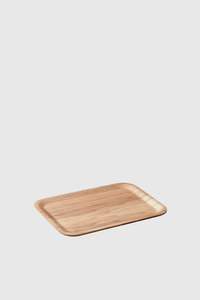 Plateaux alimentaires rectangulaires écologiques, plateaux de service en bois rustique avec poignée pour un usage domestique, restaurant - Product Image 2