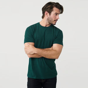 60% algodón peinado ringspun/40% poliéster Jersey camisetas logotipo personalizado manga corta venta al por mayor precio a granel camiseta - Product Image 4