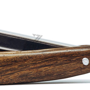 Maquinilla de afeitar recta ligera de la mejor calidad al por mayor, nuevo diseño con mango de madera y hoja de acero inoxidable - Product Image 6