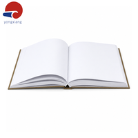 Carnet à couverture rigide en tissu, vierge, avec estampage à chaud blanc et papier 120 g/m² pour logo personnalisé, vente en gros