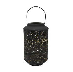 Diseño elegante hecho a mano negro acabado hierro linterna vela soporte Halloween decoración vela titular linterna - Product Image 3