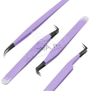 Pinzas de pestañas de volumen de grado profesional para extensiones Herramientas de pestañas de precisión para artistas y técnicos de pestañas - Product Image 1