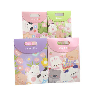 Sacs-cadeaux auto-adhésifs à joues d'animaux mignons, emballage en papier écologique idéal pour les fêtes, la vente au détail, les événements (prune) - Product Image 5