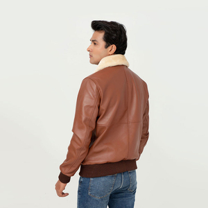 Service OEM de broderie de logo personnalisé par un fabricant pakistanais – Blouson d'hiver en cuir respirant et imperméable en laine, style urbain - Product Image 5