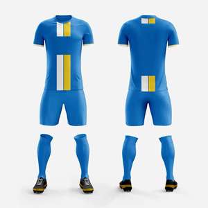 Ensembles de maillots de football unisexe Maillot et short de football français Meilleur kit de vêtements de sport pour équipe complète Haute qualité personnalisée - Product Image 5