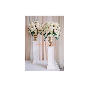 Centro de mesa de boda de diseño único chapado en oro clásico de proveedor al por mayor Decoración de mesa nuevo estilo centro de mesa de latón - Product Image 1