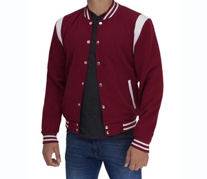 Veste universitaire personnalisée de haute qualité à manches en laine de baseball pour homme - Product Image 5