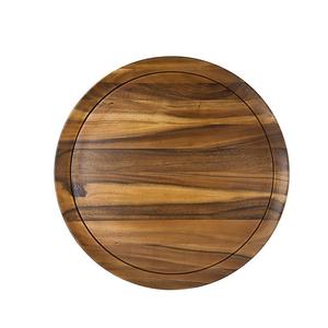 Plateau de service en bois de style moderne au design classique et assiette de chargement Assiette à dîner en bois élégante - Product Image 1