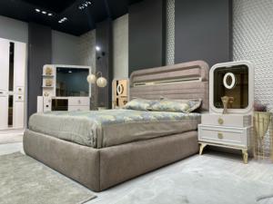 ชุดห้องนอนขนาดคิงไซส์ที่ทันสมัยหรูหราพร้อมที่เก็บของมีเฟอร์นิเจอร์ทันสมัยสำหรับบ้านวิลล่าโรงแรมหรือห้องนั่งเล่น - Product Image 2