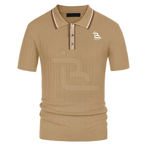 Personnalisé pour Polo T-Shirt 100% Coton Nouveau Style Texture Solide Tricot Conçu et fabriqué sur commande - Product Image 4