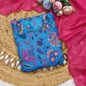 Robe décontractée prête pour les fêtes, imprimé numérique, ensemble Kota Chex avec dupatta en dentelle Aarka, mode naturelle et subtile, vêtements pour femmes - Product Image 2