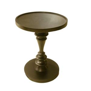 Mesa Auxiliar Moderna Más Popular de Aluminio Fundido Hecha a Mano con Tapa Redonda para Sala de Estar y Dormitorio - Product Image 1