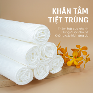 Juego de toallas de baño desechables compactas Kawaii azul/blanco/rosa para viajes de negocios de verano para uso en la playa - Product Image 3