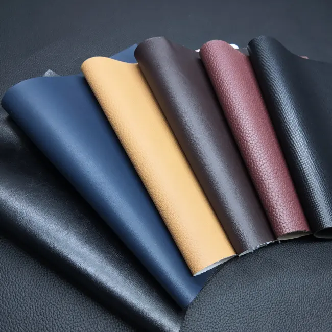 Tela de polipiel de vinilo 1mm tela de PVC de piel sintética hecha en Vietnam
