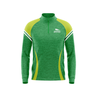 Melange-Sudadera Personalizada de Manga Larga con Cremallera de 1/4 Cuartos para Hombre, Chaqueta de Fútbol de Invierno, Top de Gran Tamaño, Ropa de Fútbol